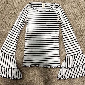 Free people ruffle sleeve top